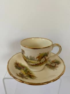 [SET OF 6 CUPS] LITTLE PRINCE Bone China Espresso Cups Saucers Demitasse  Teacups