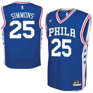Ben Simmons Philadelphia 76ers Men's XL Adidas Swingman NBA Jersey Blue