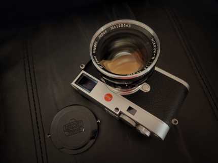 Rare Vintage Nikon Nikkor 50mm f1.1 bokeh lens Leica M adapter LOOK !!