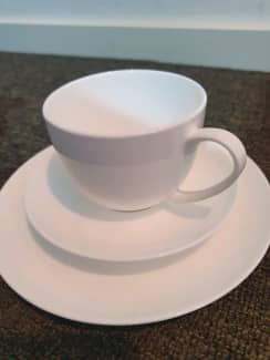 Maxwell Williams Cashmere Tea Cup and Saucer Set, Fine Bone  China: Cup & Saucer Sets