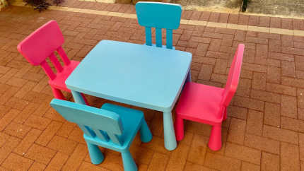 Gumtree childrens table and chairs best sale