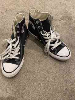 black high top converse used
