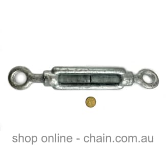 Zenith 12mm Galvanised Hook and Eye Turnbuckle