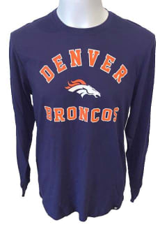 47 Brand Denver Broncos T-Shirt - Men's T-Shirts in Navy