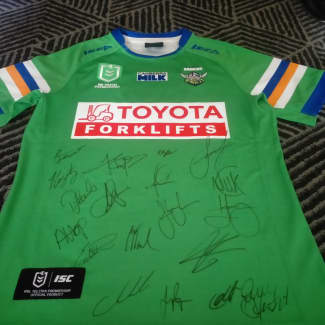 SIGNED 2015 Canberra Raiders NRL rugby league away jersey NEW, Other  Sports & Fitness, Gumtree Australia Greater Taree Area - Cundletown