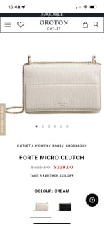 Oroton forte best sale micro clutch