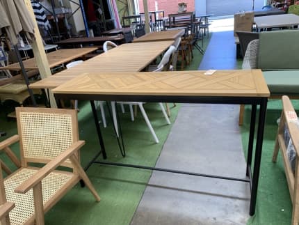 long narrow garden table