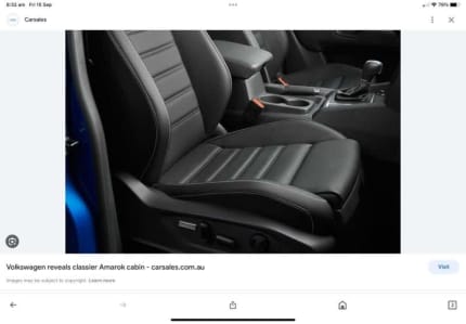 Driver Seat Cover VW Amarok ergoComfort