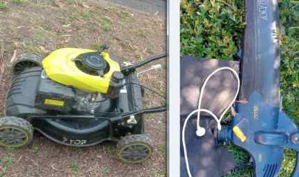 Ryobi battery powered mower - farm & garden - by owner - sale
