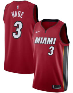 Rare White Hot Miami Heat Dwyane Wade #3 Adidas NBA Men's Size