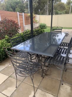 cane conservatory table and chairs