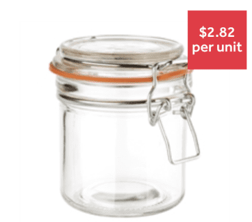 Kilner Push Top Glass Storage Jar 0.65ltr