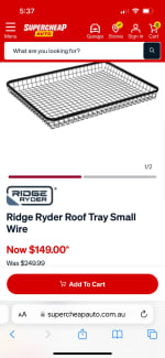 Ridge ryder best sale roof tray small