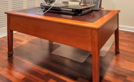 antique two person desk