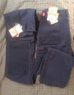 DNC Workwear Womens AUS Size 12 Cotton Work Pants Navy NWT
