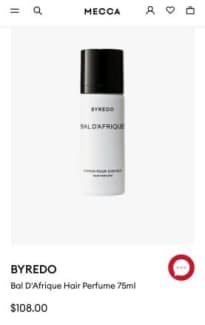 Mecca discount perfume byredo