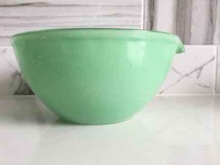 Green pyrex hot sale bowl set