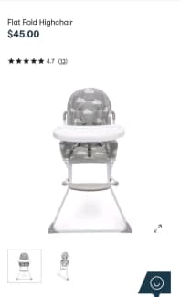 kmart clouds flat fold highchair