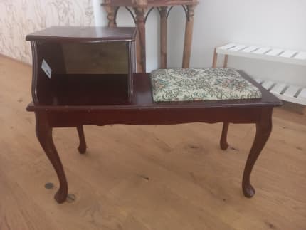 telephone table with seat for sale