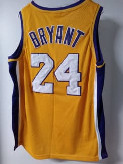 Vintage LA LAKERS KOBE BRYANT #24 REEBOK NBA Special Event White JERSEY  SIZE XL