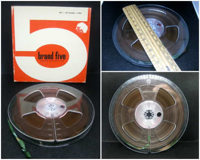 National 5 inch 127mm Blank Empty Spool Take Up Reel to Reel Tape