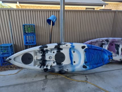 2.7m Dolphin Fishing kayaks blue white – DRAGON KAYAK