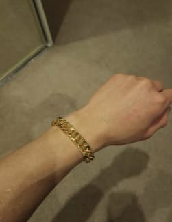 mens gold bracelets gumtree