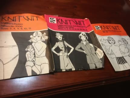 Knitwit 7000 Toddlers & Girls Panties Underwear 1970s Vintage Sewing P