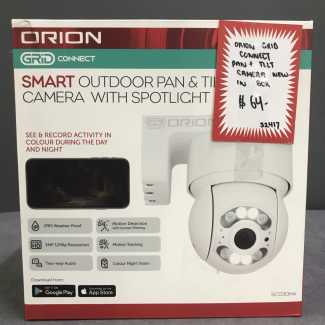 orion 1080p hd white grid connect smart outdoor security camera