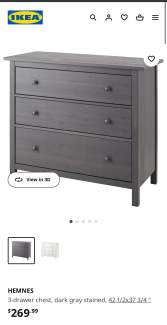 Gumtree store hemnes drawers