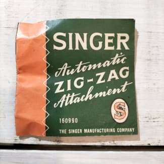 Vintage Singer Sewing Machine Swiss Zizagger Walking Foot Attachment 160990  