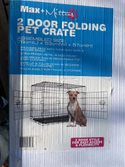 max and mittens folding pet crate