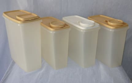 Vintage Tall Tupperware Cereal Storage Container Keepers