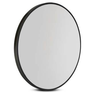 Wall Mirror Makeup 80cm Home Decor Framed Mirrors Bathroom Round Black