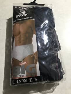 Mens 2 Pack 3-6XL Tradie Boxer Shorts Long Leg Trunk Navy Blue