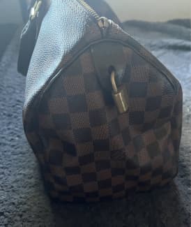 Baby Diaper Bag Louis Vuitton Brown Checkerboard Pattern Fondant