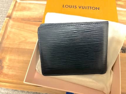 Louis Vuitton Mens Slender Wallet M62294 Epi Leather Black