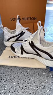 LOUIS VUITTON men's V N R VNR knit sneakers trainers shoes - orange LV  10 US 11