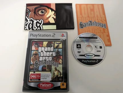 Grand Theft Auto San Andreas Playstation 2 ps2 w/ Manual - Tested Working
