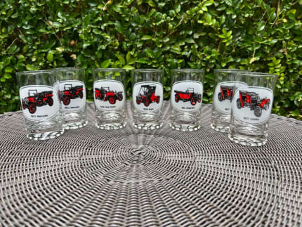 Mid Century Style Drinking Glasses Ford Car Drinking Glasses Retro