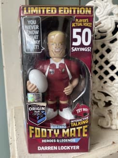 DARREN LOCKYER Hand Signed Qld Figurine Series 1 + Photo Proof