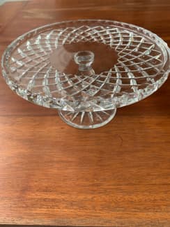 Crystal Gold Silver Cake Stand with Mirror Top | Event Decor Supply