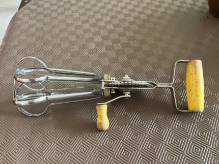 Vintage Maynard Stainless Steel Manual Egg Beater Hand Mixer