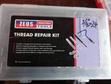 25 Piece Helicoil Thread Repair Recoil Insert Kit M6 x 1.0 x 8.0mm :  : Home Improvement