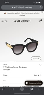 Louis Vuitton Black/Gold Z0936w Mascot Sunglasses, Accessories, Gumtree Australia Shepparton City - Shepparton
