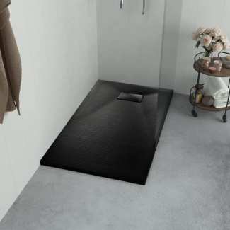 Shower Base Tray SMC Black 90x70 cm...