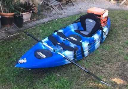 Kayak (Adult) 2.9m with paddle, strap, seat and trolley