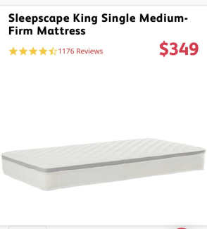 sleepscape double mattress