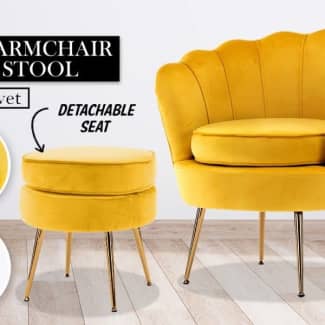 yellow accent chairs for sale