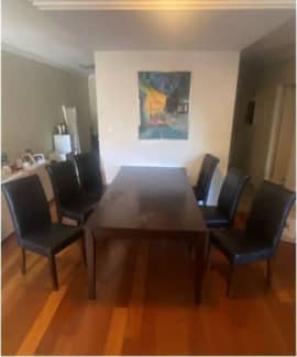 solid wood dining table used